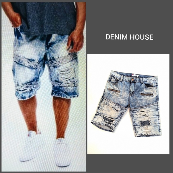 denim house shorts